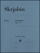 24 Preludes, Op. 11 piano sheet music cover